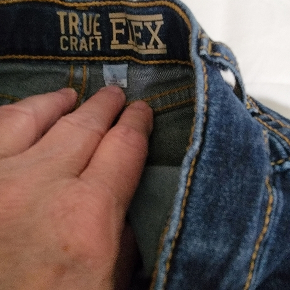 True Craft blue jeans, big boys size 6, adjustable waist. - Picture 2 of 4